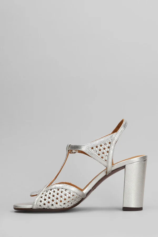Bessy 46 Sandals In Silver Leather - Image 3