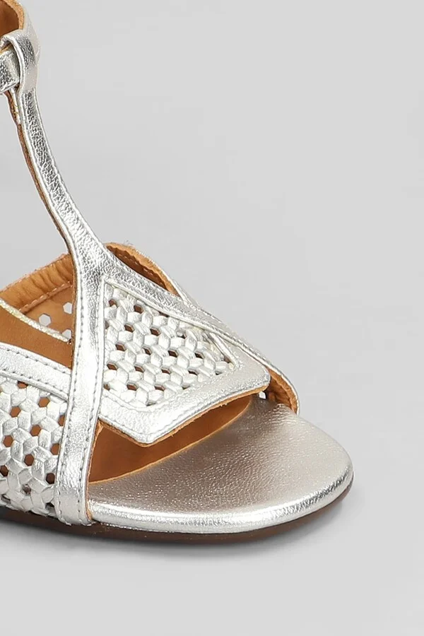 Bessy 46 Sandals In Silver Leather - Image 5