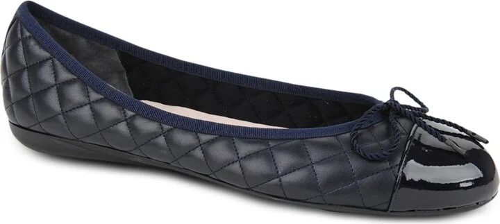 Best Cap Toe Quilted Ballet Flat