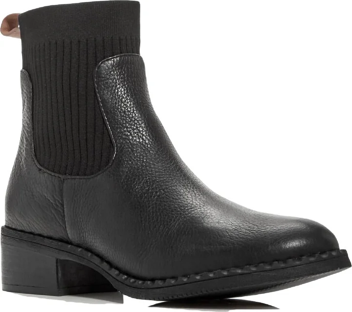 Best Chelsea Womens Leather Embossed Ankle Boots