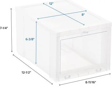 Best Value Case of 6 Small Drop-Front Shoe Box Red - Image 10