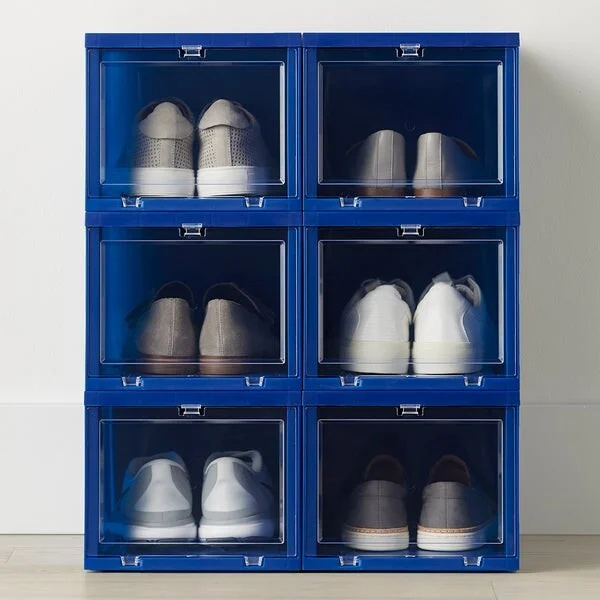 Best Value Case of 6 Small Drop-Front Shoe Box Red - Image 11