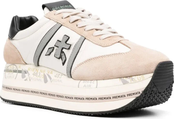 Beth 6500 logo-patch sneakers - Image 2