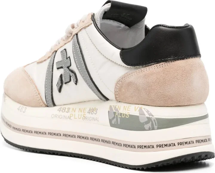 Beth 6500 logo-patch sneakers - Image 3