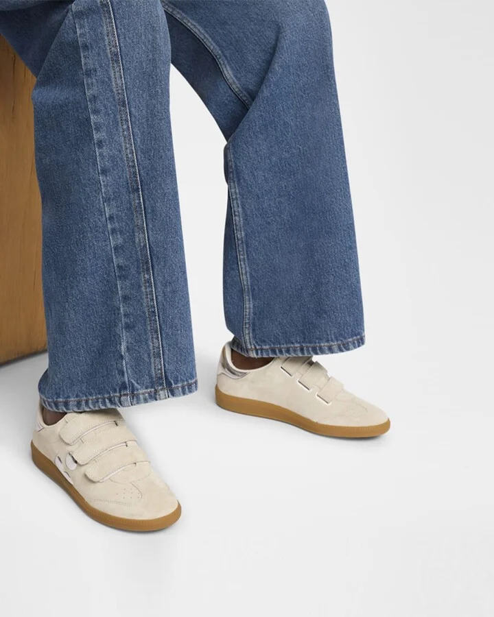 Beth Bicolor Mixed Leather Sneakers - Image 3