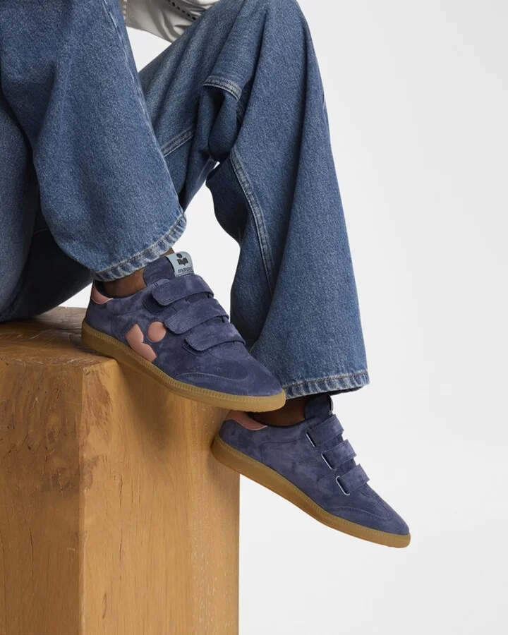 Beth Bicolor Mixed Leather Sneakers - Image 6