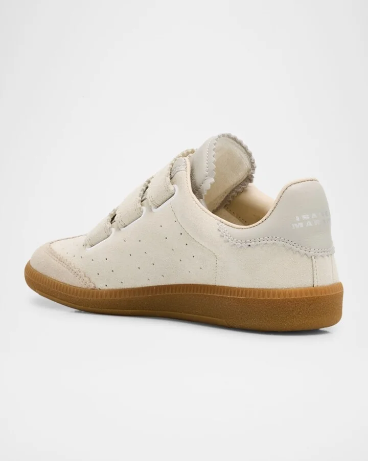 Beth Mixed Leather Triple-Grip Sneakers - Image 3