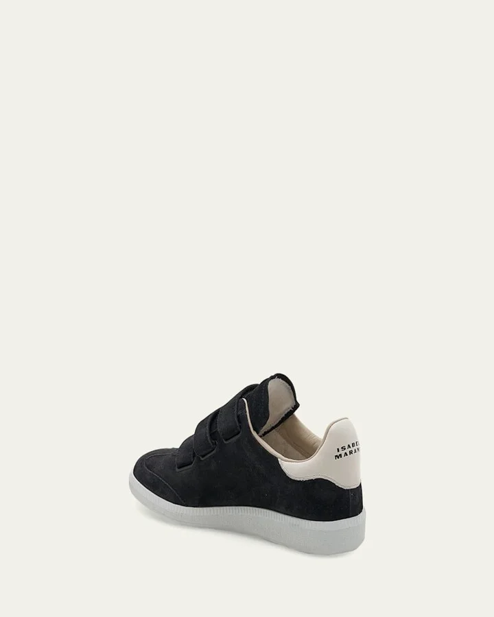 Beth Mixed Leather Triple-Grip Sneakers - Image 2