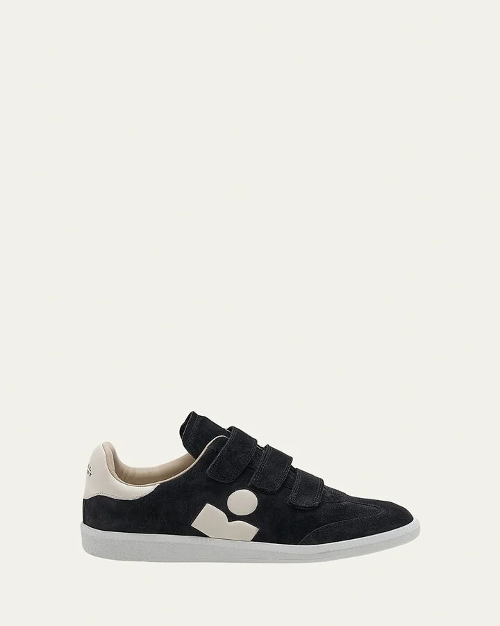 Beth Mixed Leather Triple-Grip Sneakers