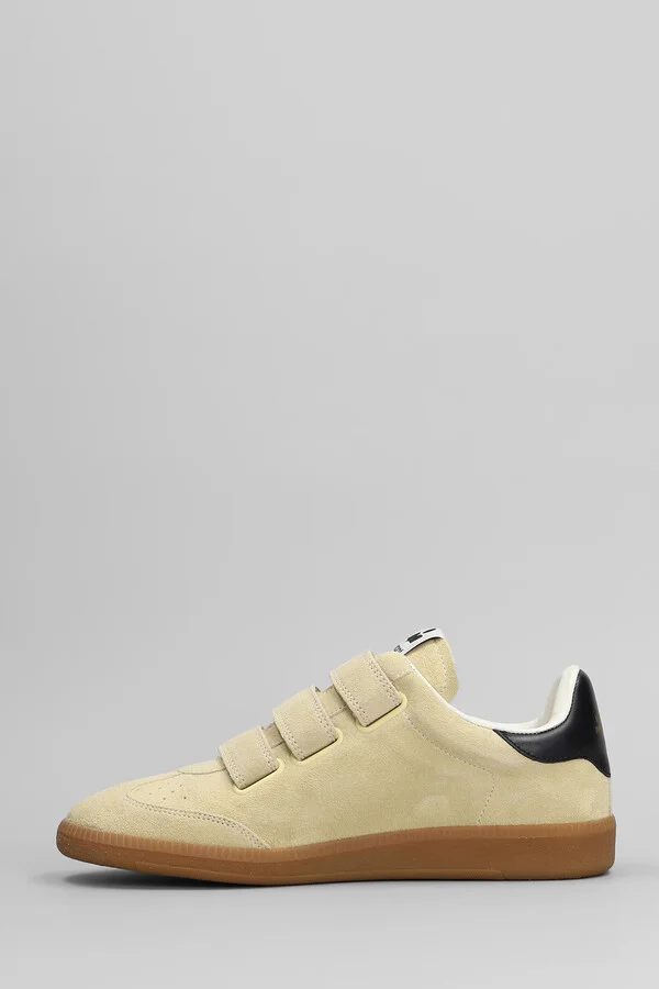 Beth Sneakers In Beige Suede - Image 3
