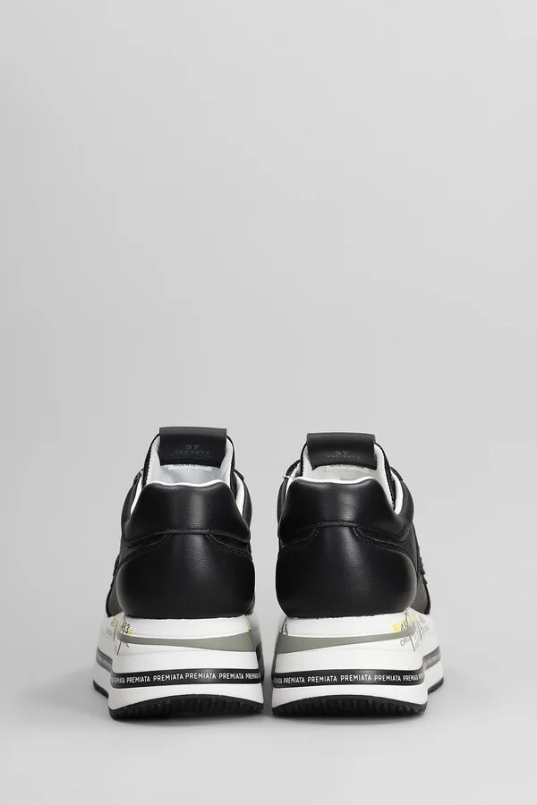 Beth Sneakers In Black Leather - Image 4