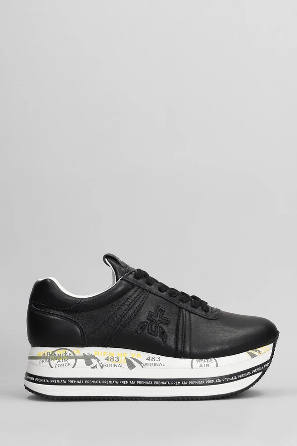 Beth Sneakers In Black Leather