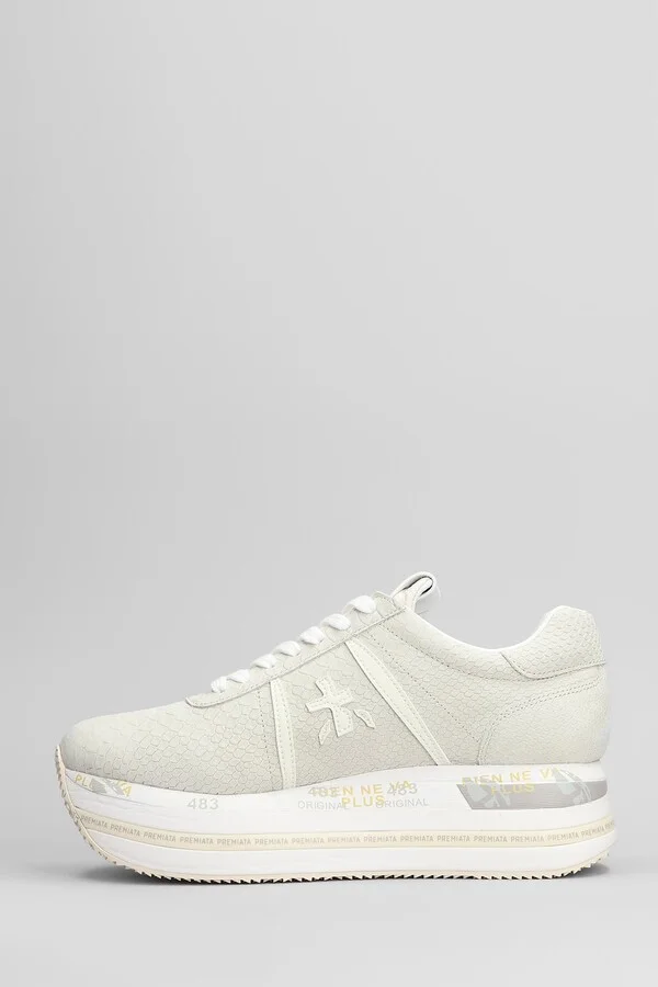 Beth Sneakers In White Leather - Image 3
