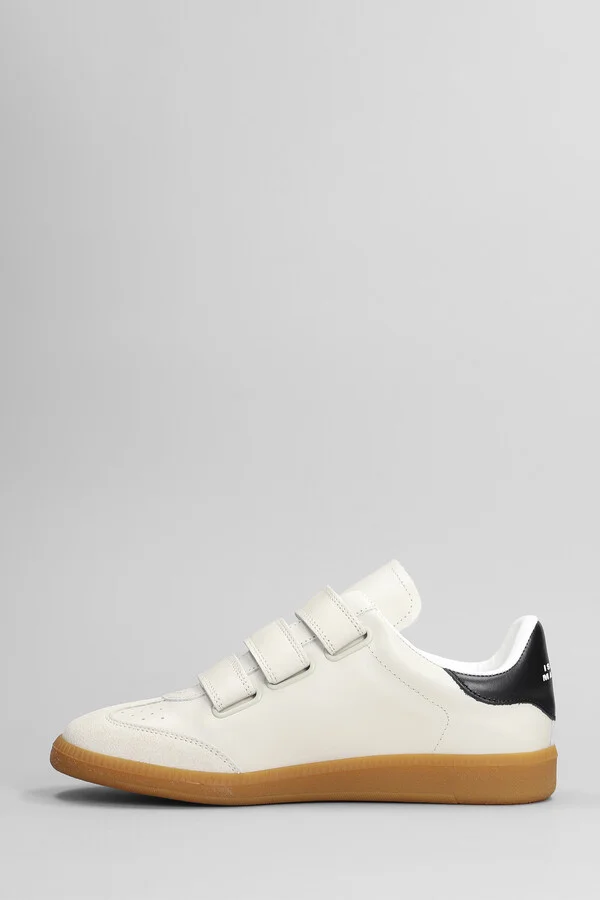 Beth Sneakers In White Suede And Leather - Image 3