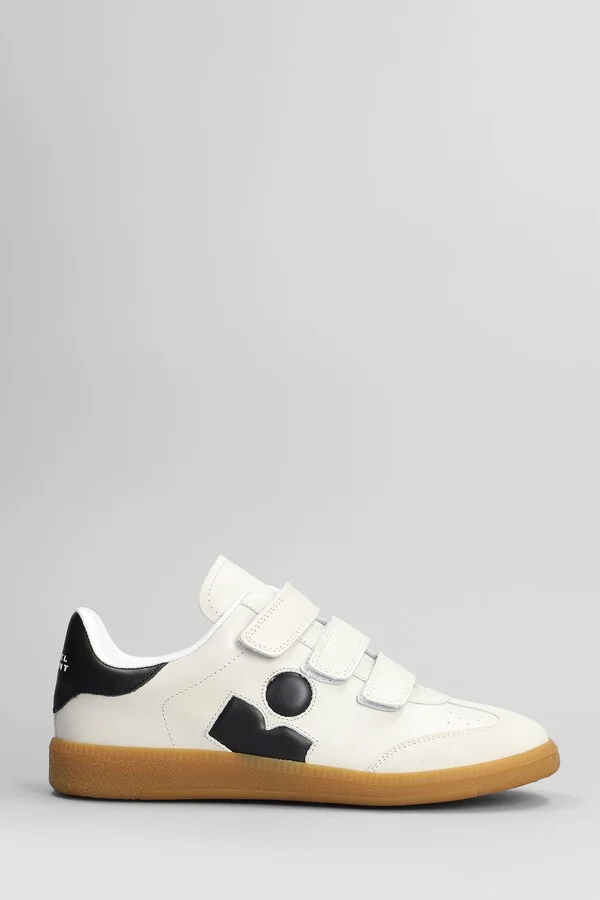 Beth Sneakers In White Suede And Leather