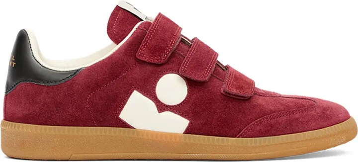 Beth touch-strap suede sneakers