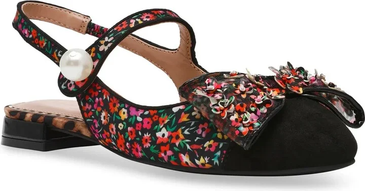 Black/Multicolor Floral Print