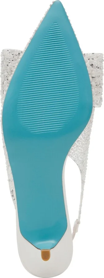 Betsey Johnson Patti Lucite Slingback Kitten Pumps - Image 5