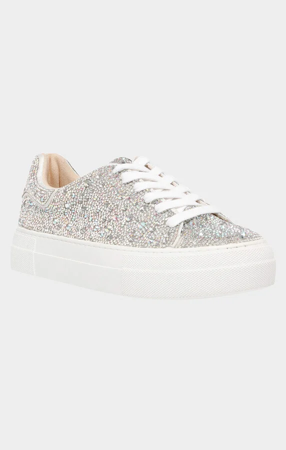 Betsey Johnson Sidny Platform Sneaker ~ Rhinestone - Image 2