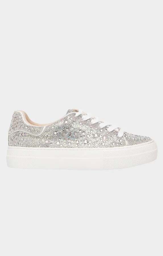 Betsey Johnson Sidny Platform Sneaker ~ Rhinestone - Image 5