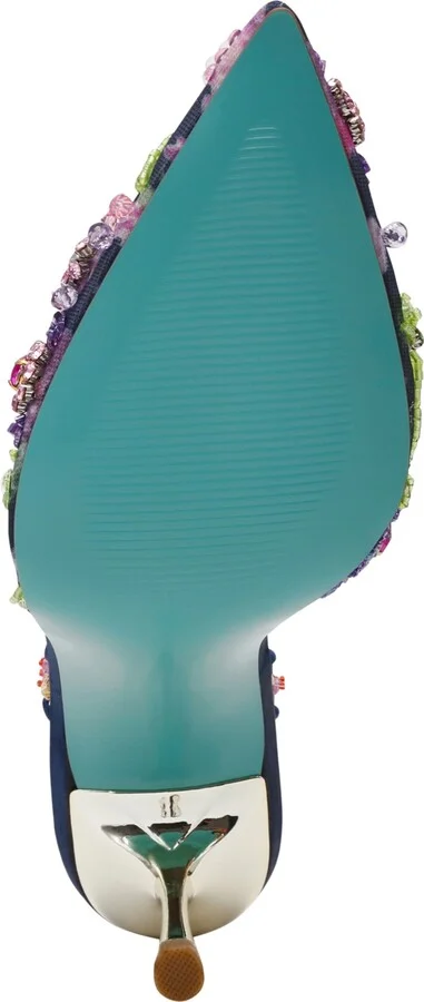 Betsey Johnson Velma Jeweled Mesh Slingback Pumps - Image 5