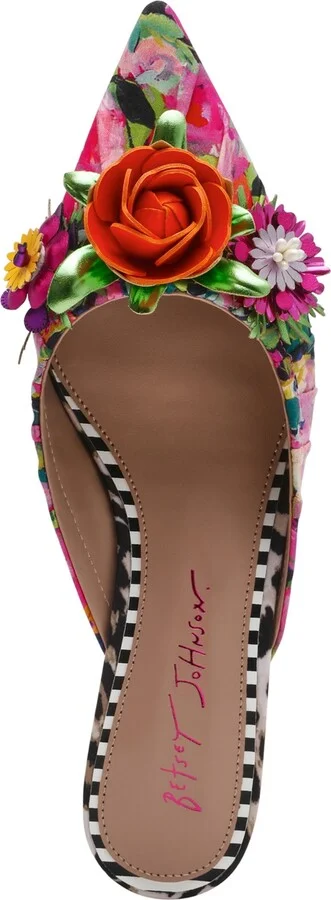 Betsey Johnson Women's Abigayl Floral Dress Mules - Image 4