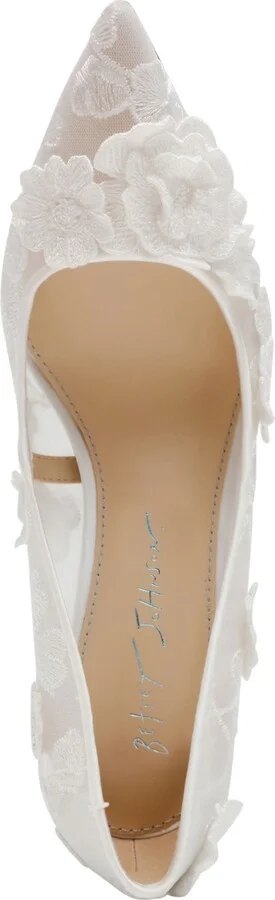 Betsey Johnson Women's Aimey Floral Applique Mesh Pumps - Image 4