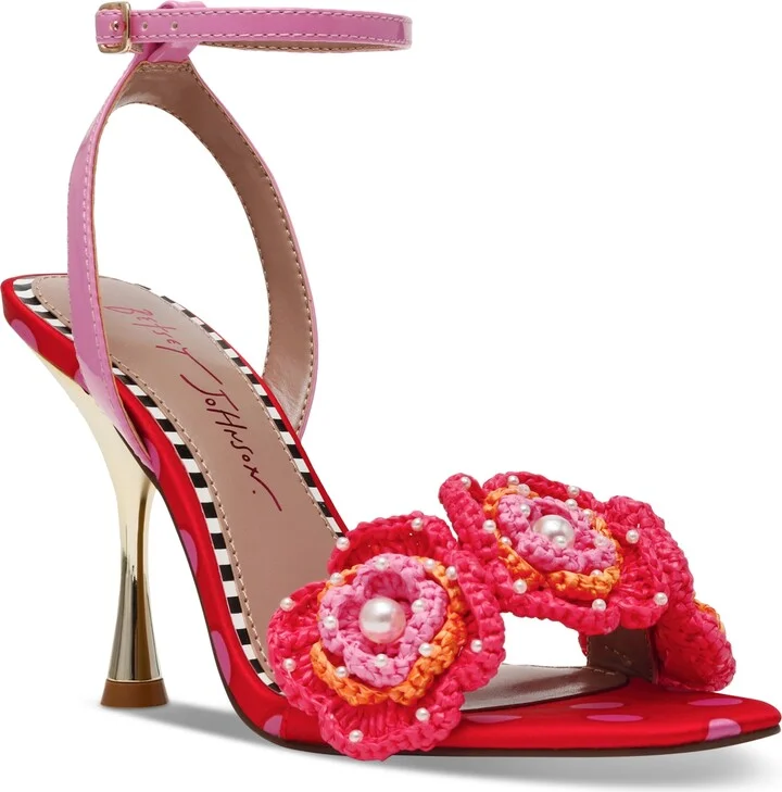 Betsey Johnson Women's Ainsleyy Macrame Dress Sandals