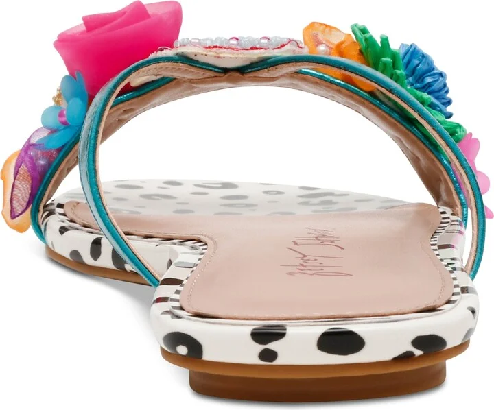 Betsey Johnson Women's Avin Strappy Novelty Slide Sandals - Image 3