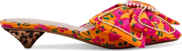Betsey Johnson Women's Aylah Bow Kitten-Heel Sandals - Image 6