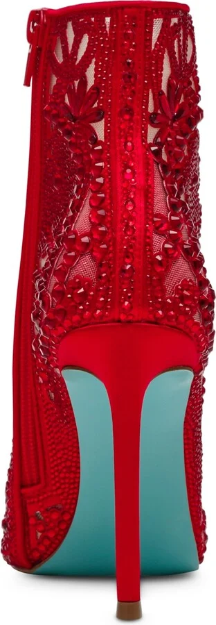 Betsey Johnson Women's Bolt Rhinestone Booties - Image 3