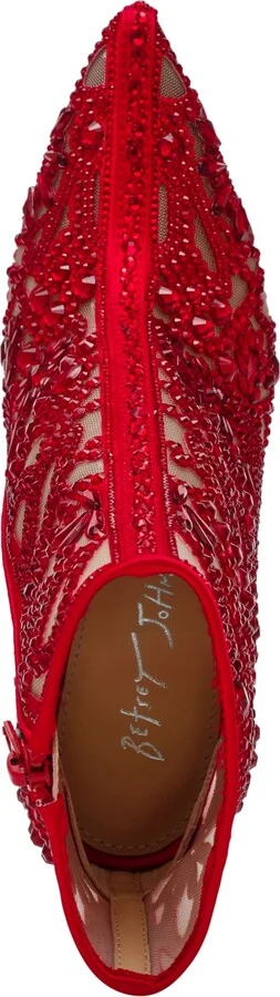 Betsey Johnson Women's Bolt Rhinestone Booties - Image 4