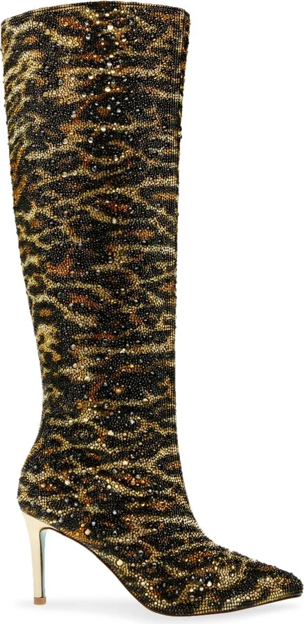 Betsey Johnson Women's Brea Rhinestone Tall Boots - Image 2