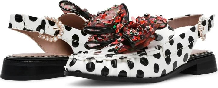 White/Black Polka Dot