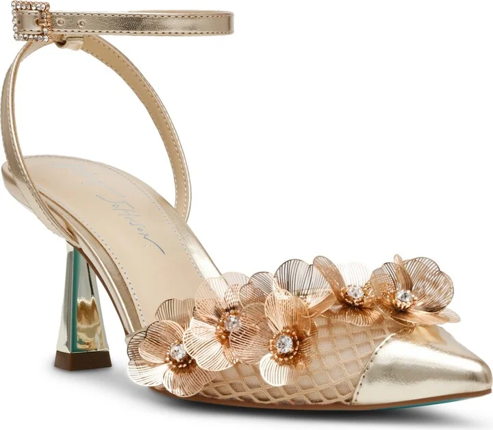 Betsey Johnson Women's Carli Flower Ornament Pumps