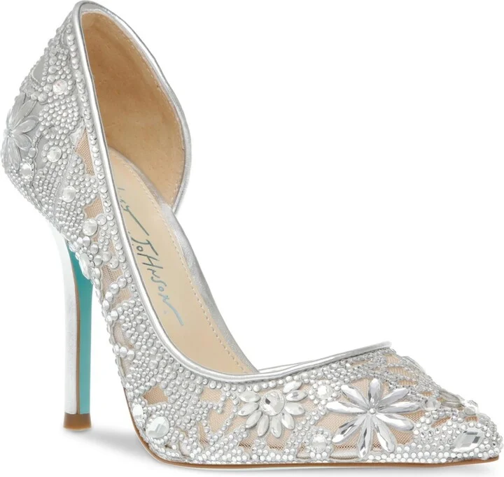 Betsey Johnson Women's Chic Rhinestone Evening Pumps