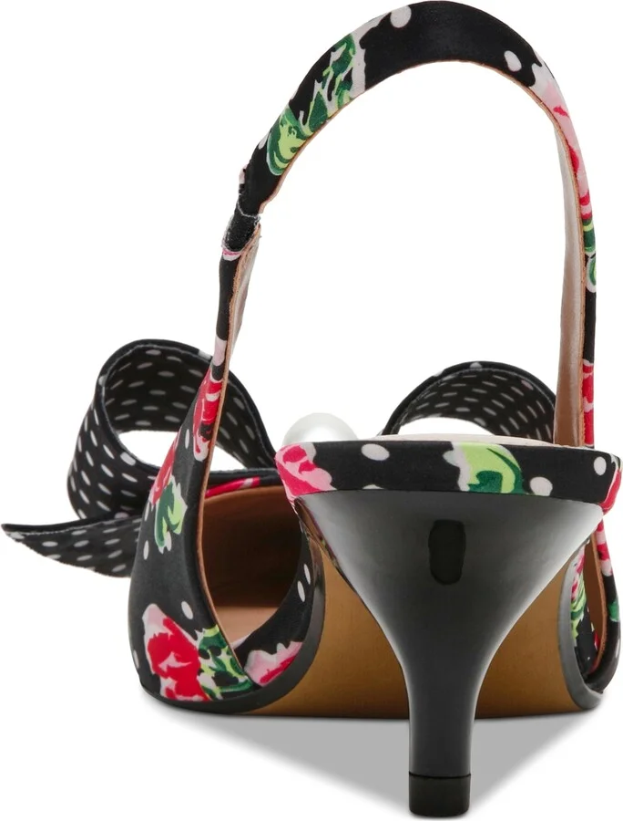 Betsey Johnson Women's Claira Embellished Bow Slingback Pumps - Image 3