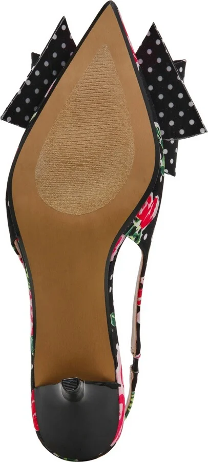 Betsey Johnson Women's Claira Embellished Bow Slingback Pumps - Image 5