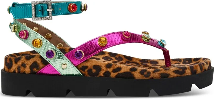 Betsey Johnson Women's Conley Gemstone Platform Footbed Sandals - Image 2