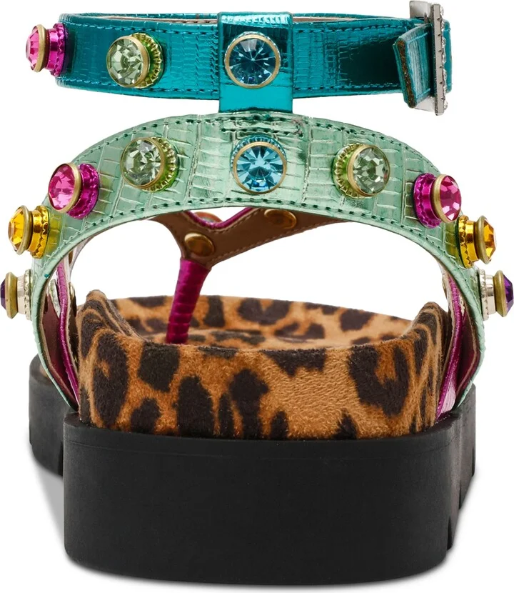 Betsey Johnson Women's Conley Gemstone Platform Footbed Sandals - Image 3