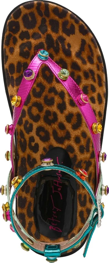 Betsey Johnson Women's Conley Gemstone Platform Footbed Sandals - Image 4