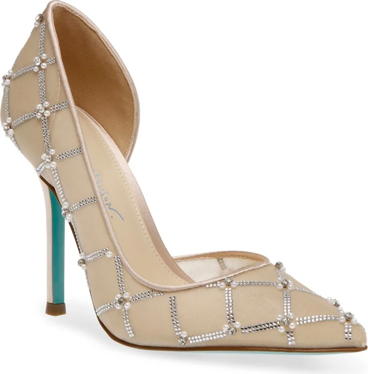 Betsey Johnson Women's Cruze Rhinestone Embellished Evening Pumps