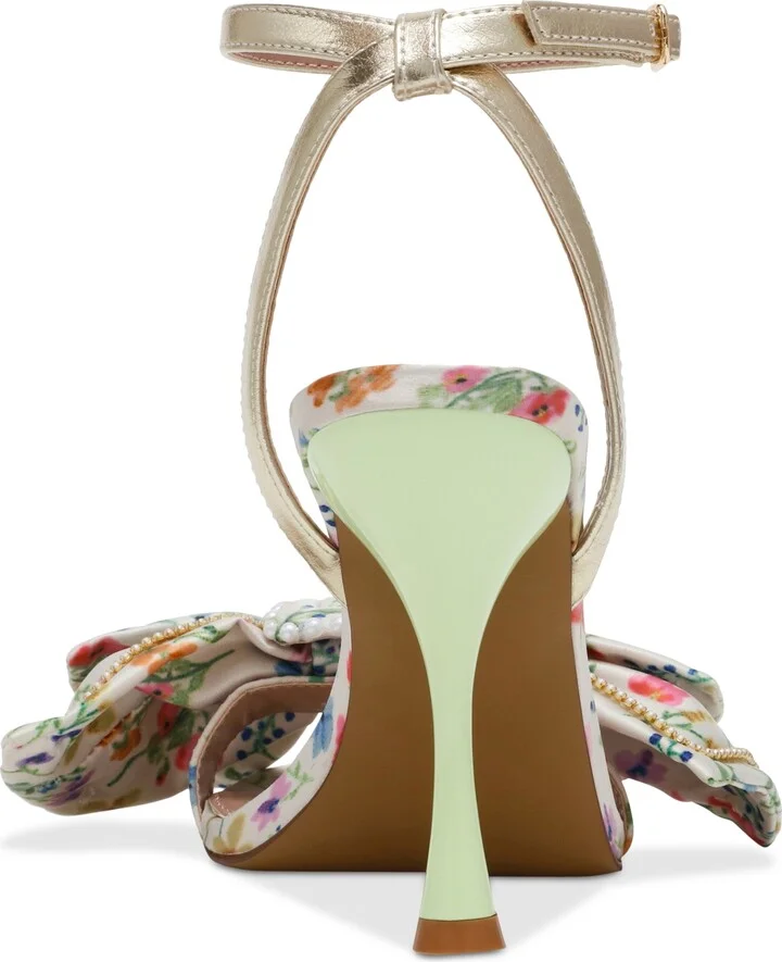 Betsey Johnson Women's Denly Bow Two-Piece Stiletto Dress Sandals - Image 3