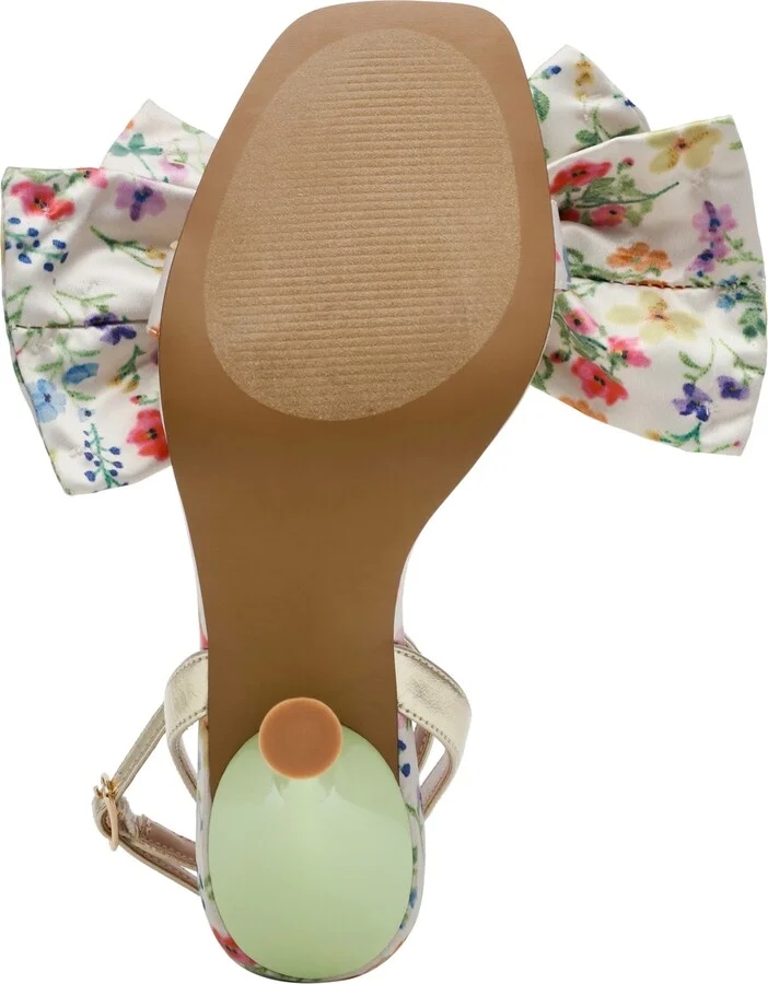 Betsey Johnson Women's Denly Bow Two-Piece Stiletto Dress Sandals - Image 5