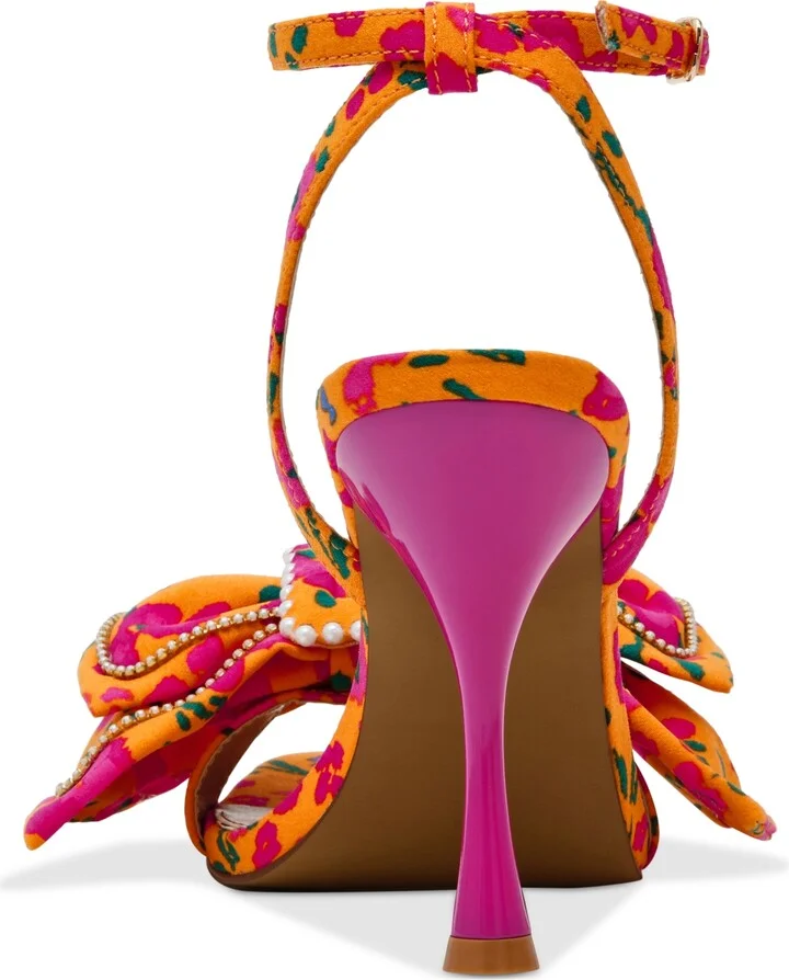 Betsey Johnson Women's Denly Bow Two-Piece Stiletto Dress Sandals - Image 7