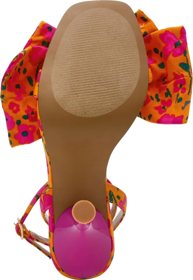 Betsey Johnson Women's Denly Bow Two-Piece Stiletto Dress Sandals - Image 9