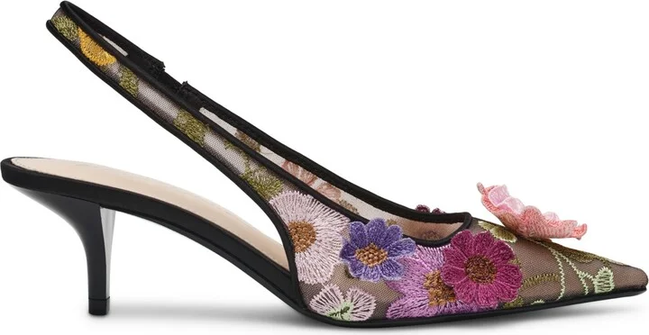 Betsey Johnson Women's Dian Floral Slingback Pumps - Image 2