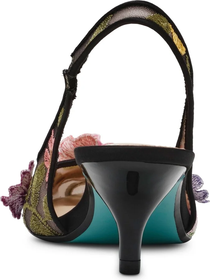Betsey Johnson Women's Dian Floral Slingback Pumps - Image 3