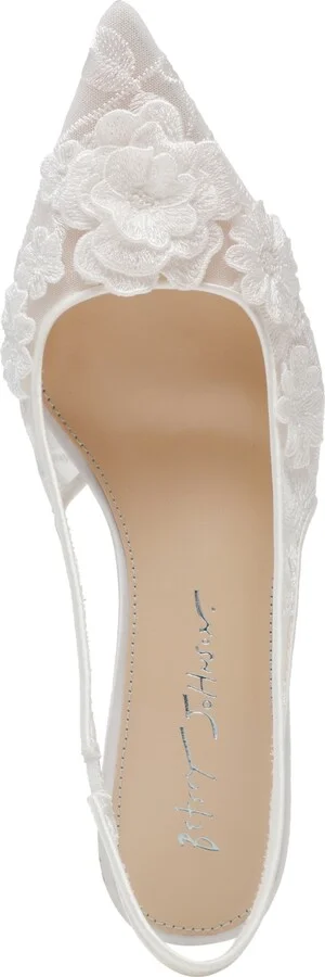 Betsey Johnson Women's Dian Floral Slingback Pumps - Image 8