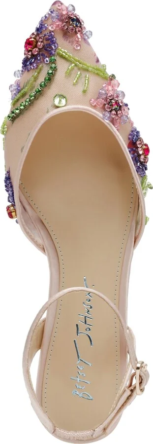 Betsey Johnson Women's Garbo Jeweled Mesh Flats - Image 4